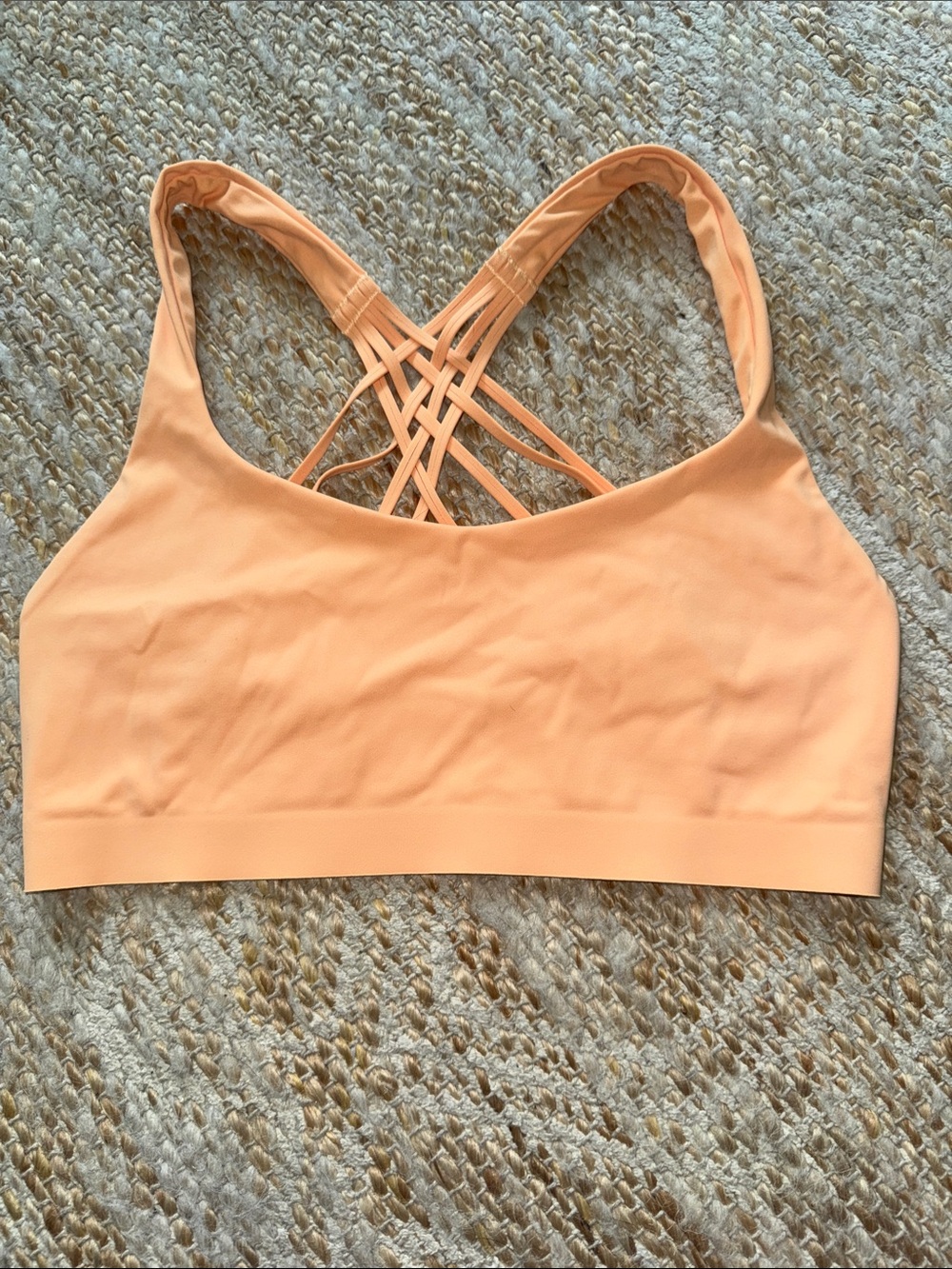 lululemon athletica Peach Strappy Sports Bra